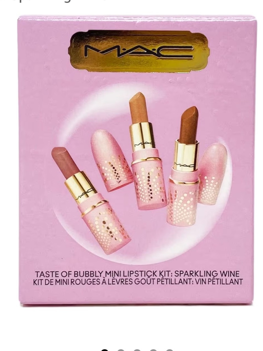 MAC Taste of Bubbly Mini Lipstick Trio in Sparkling Wine NIB
